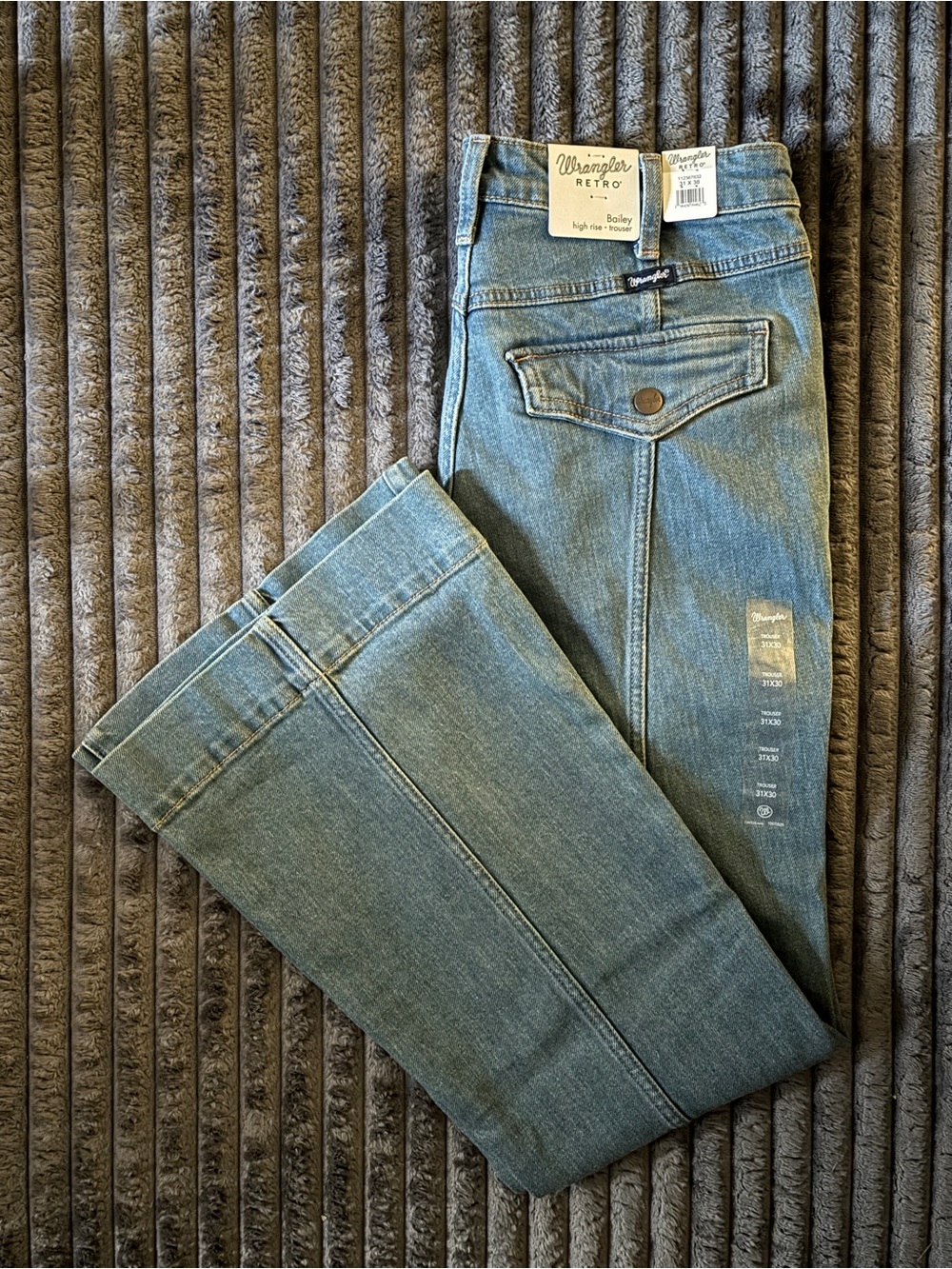 Wrangler High-Rise Trouser Jeans 31x30
